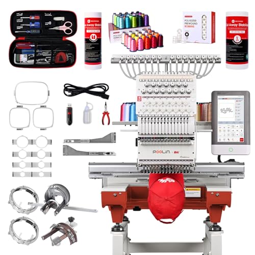 Poolin EOX Embroidery Machine 15 Needles 14x20...
