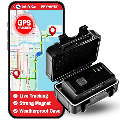 Spy Spot 4G Real Time GPS Tracker GL 300MG with Magnetic Waterproof Case – Hidden Portable Locator for Cars, Boats, People – Subscription Required