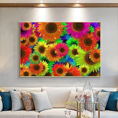 Image vibrante de fleurs décoration murale moderne 35x50cm - 5