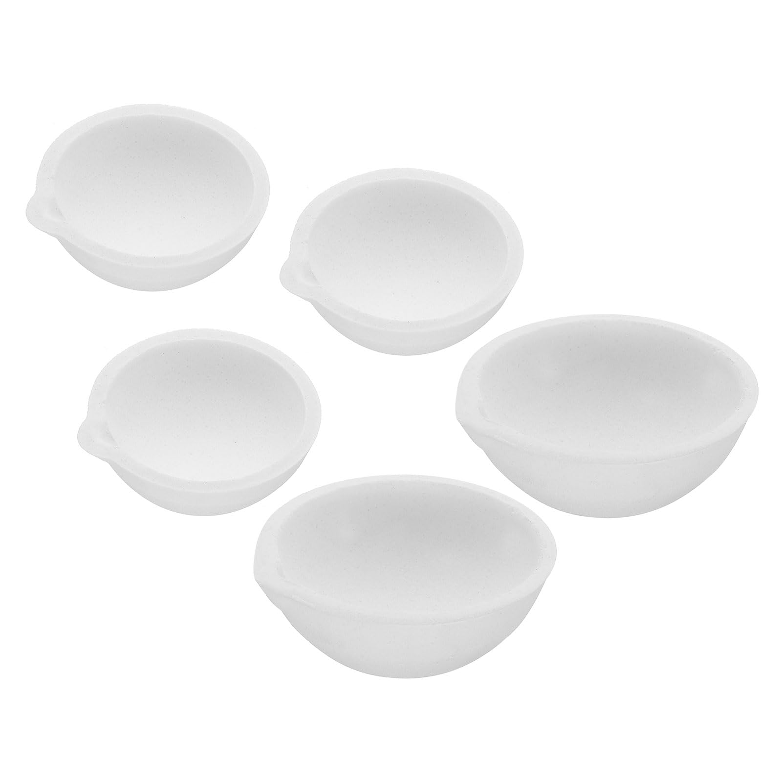 PATIKIL 5 Pezzi Piccoli Crogioli In Ceramica Per Fusione 100g 250g Crogioli