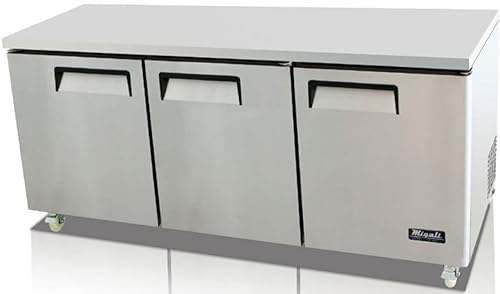 Migali C-U72R 72" Competitor Series Undercounter and Work Top Refrigerator