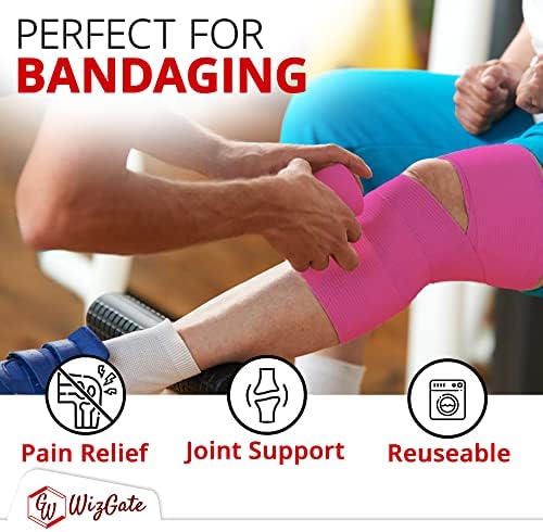 WizGate Vet Wrap 8Pcs Assorted, 5cm x 4.5m Non-Woven Cohesive Bandages  Self-Adhesive wrap, Breathable & Stretchable bandage Rolls for Pets & Human  Ideal for Wrist, Ankle Sprains, Swelling & more