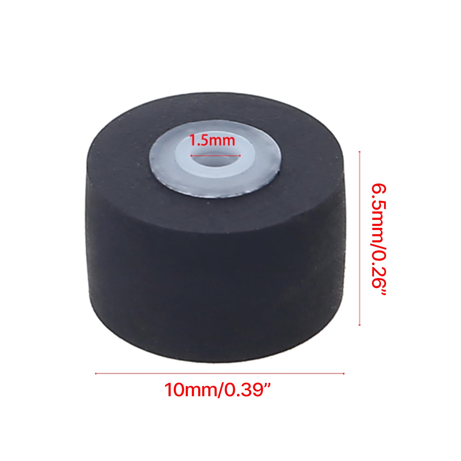 2 Pz 13mm * 6.8*2 Vintage Pinch Roller Cinghia Puleggia Per Registratore A Nastro Audio Cassetta Deck Tape Musica Stereo - Foto 9