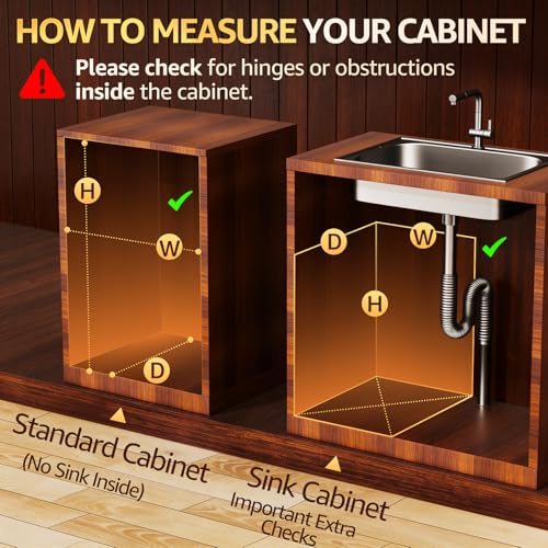 Pull-Out-Trash-Can-Under-Cabinet-Soft-Close-Heavy-Duty-200LB-Black-Under-Sink-Trash-Can-Organizer-Full-Extension-Slides-Fits-12-W-x-17-D-Cabinet-Opening-Kitchen-Cabinet-Can-Not-Included