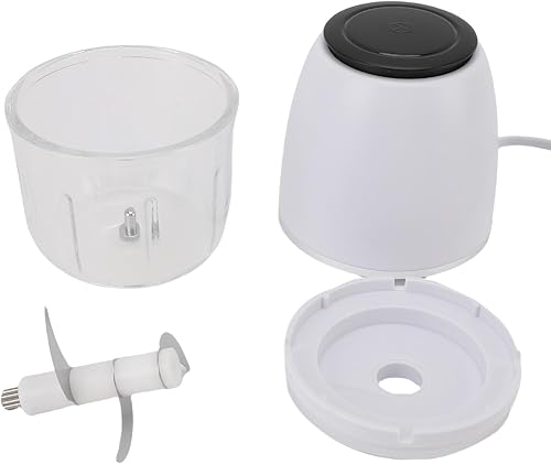 Miniatura 6 de Picadora eléctrica de ajo, procesador de alimentos portátil de 10.1 fl oz, licuadora de verduras, mini picadora de alimentos para nueces, chile,