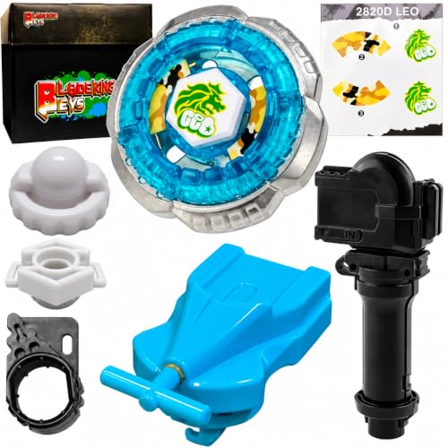 Image of BLADEKING BEYS BB30 Rock Leon' 145WB + 1 Way String Launcher (Right Spin) +Grip + Toy Storage Box