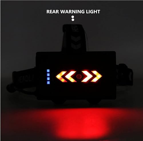 Miniatura 4 de Linterna frontal recargable por USB súper brillante de alto lúmenes, faros LED XHP90 con función de banco de energía, linterna de cabeza,