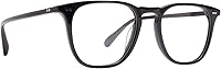 Vista 1 de DIFF Maxwell - Gafas redondas de diseñador con bloqueo de luz azul para hombres y mujeres, protección UV antifatiga ocular, color negro