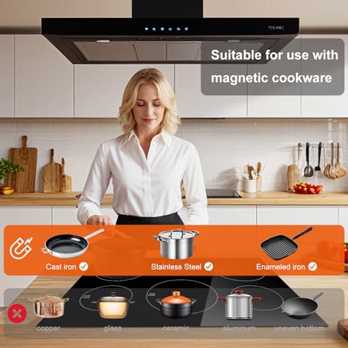 Amzchef UL-FS-I106L-GBBCC01 30 Inch10600W Induction Cooktop,Amzchef 9 Levels Electric Cooktop thumb #2