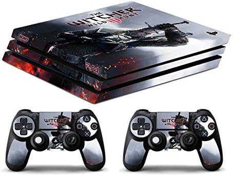 Skin PS4 PRO - THE WITCHER 3 - limited edition decal adhesive cover Playstation 4 slim SONY BUNDLE - glossy vinyl