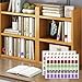 450 PCS Genre Book Labels | 5-Category Library Stickers | Book Spine Organization System | Teacher Librarian Supplies | Arts Humor History Biography Historical Fiction | Acid-Free Removable
