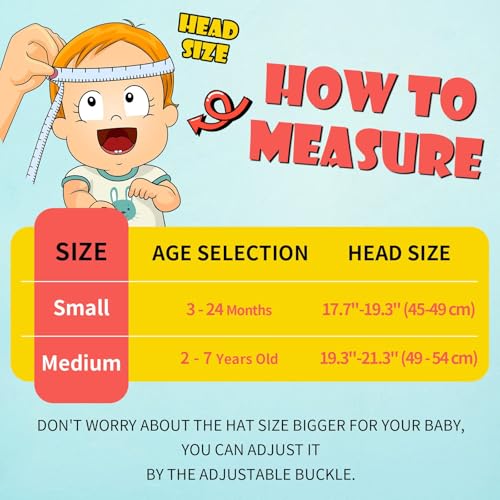 Image of Toddler Baby Sun Hat Kids Summer Beach Essentials Adjustable Beach Hats with Bucket Wide Brim for Boys Girls Age 0-14 Years