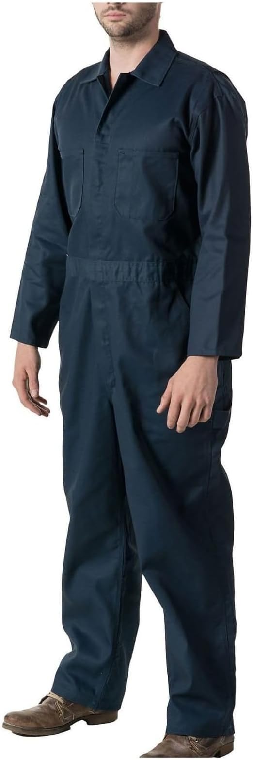 Mens C2 Dark Navy Work Overall - Protective Coverall Workwear Boiler Suit for Mechanics Workshop Warehouse College Student Garages DIY