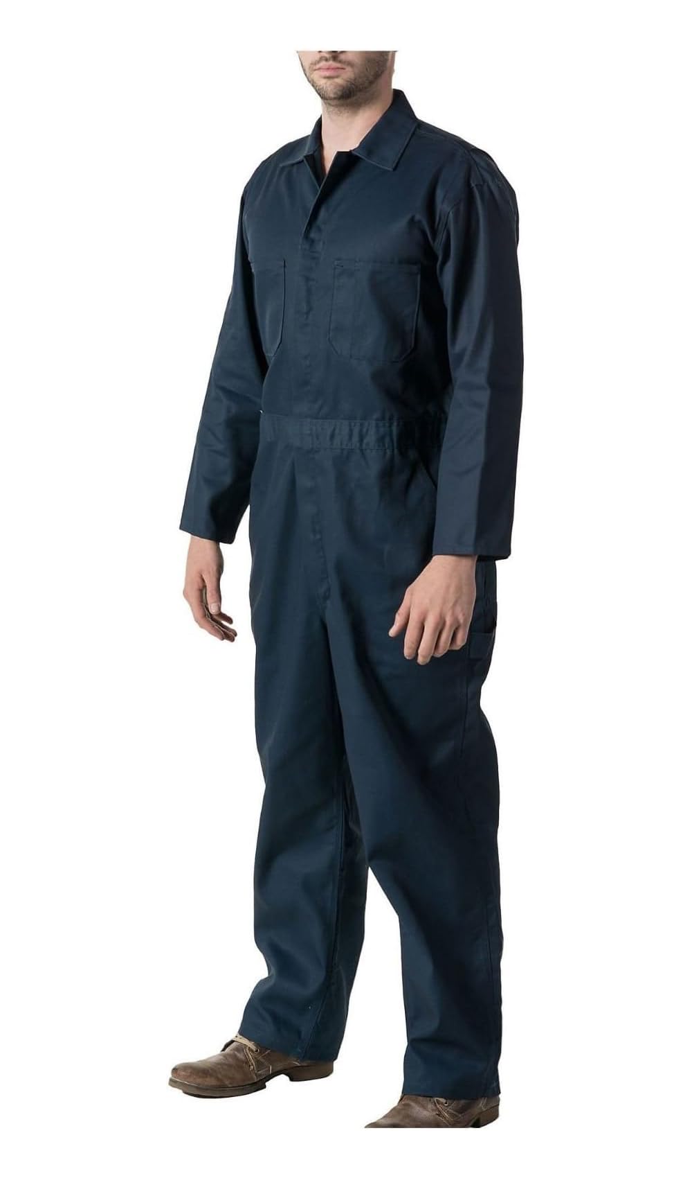 Mens C2 Dark Navy Work Overall - Protective Coverall Workwear Boiler Suit for Mechanics Workshop Warehouse College Student Garages DIY