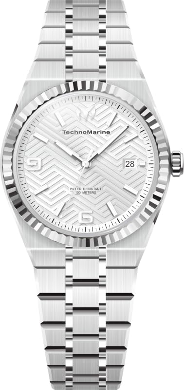 TechnoMarine Terra NOVA Lady 36.00mm Stainless Steel Steel White+Silver dial PC32 Quartz