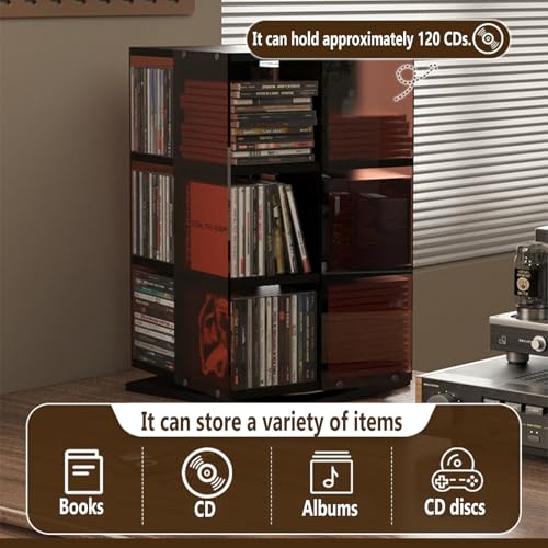 Estante de discos de vinilo multicapa ideal para decorar oficinas en casa 5