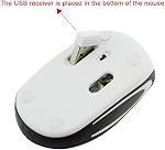 Mini Small Wireless Mouse for Kids Children 3-8 Years Old Child Sized USB Optical Cordless Mice with USB Receiver for PC Laptop Computer (Blue)