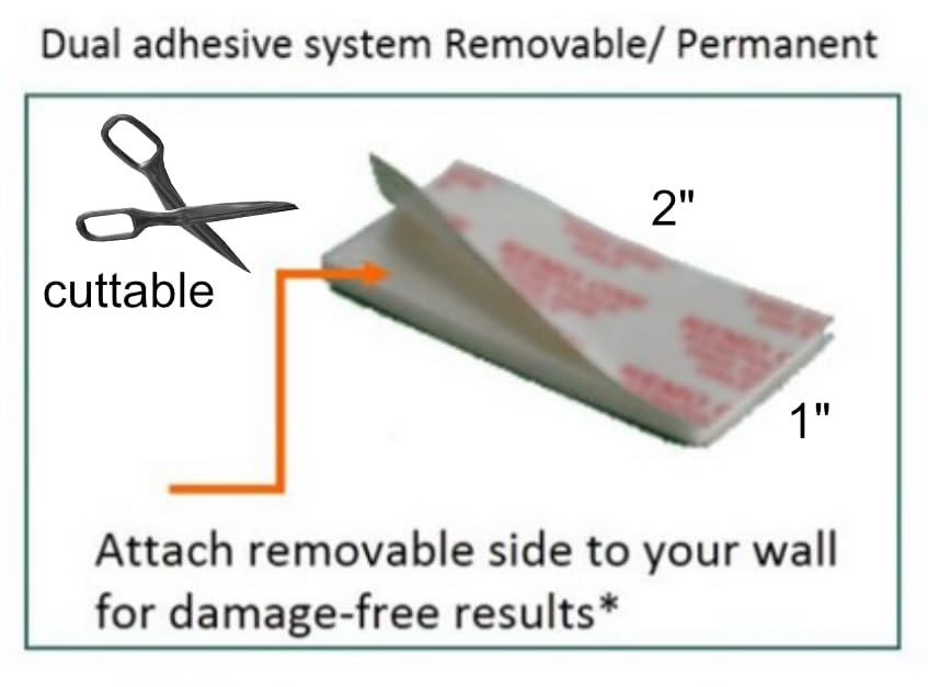 Image of Apartment Tape re-stickable mounting Strips for Hanging Photos and Objects to Wall