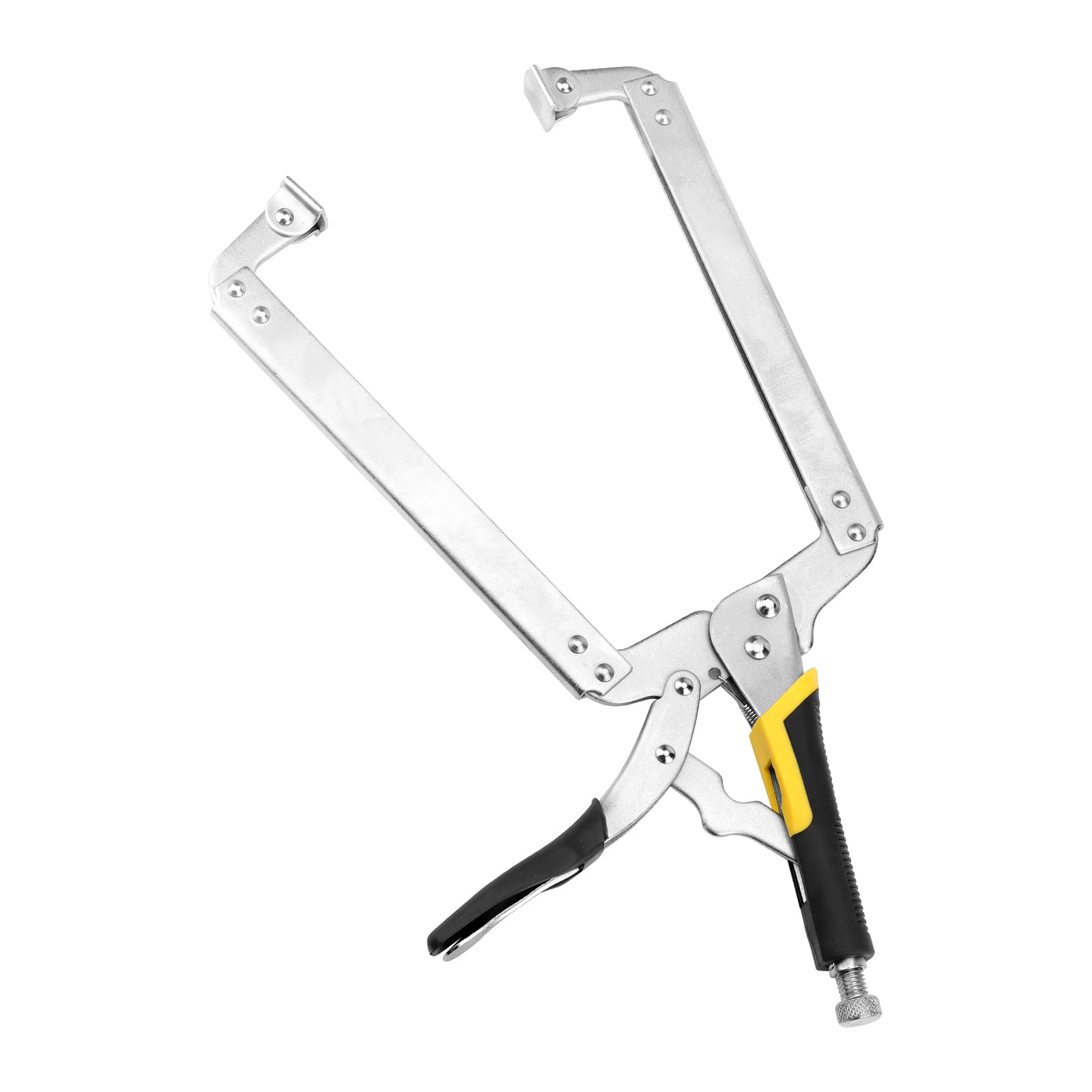 3 abrazaderas C de 18 pulgadas, abrazaderas de cara de metal, apertura ajustable, bloqueo de soldadura tipo C, abrazaderas de madera para carpintería
