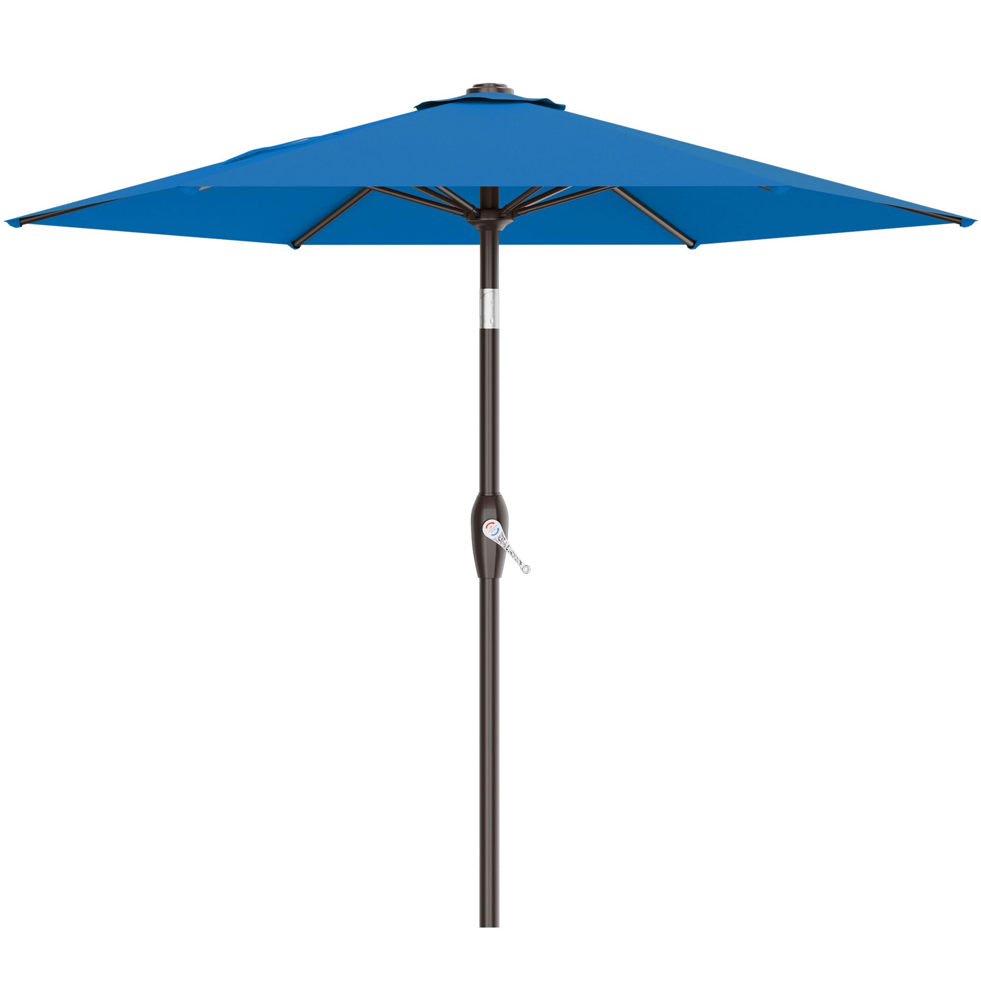AreShark 7.5FT Patio Umbrella Table Market Umbrella w/Tilt and Crank Heavy-Duty Round Outdoor Umbrellas for Garden, Deck, Backyard, Pool and Beach, Royal Blue
