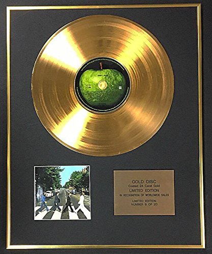 Century Music Awards The Beatles - Exklusive limitierte Auflage 24 Karat Goldscheibe - Abbey Road Cover