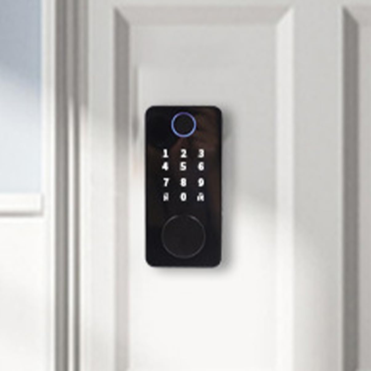 VILLCASE Fingerprint Door Lock Keypad Electronic Lock for Wooden Doors Touchscreen for Home and Office Easy Installation