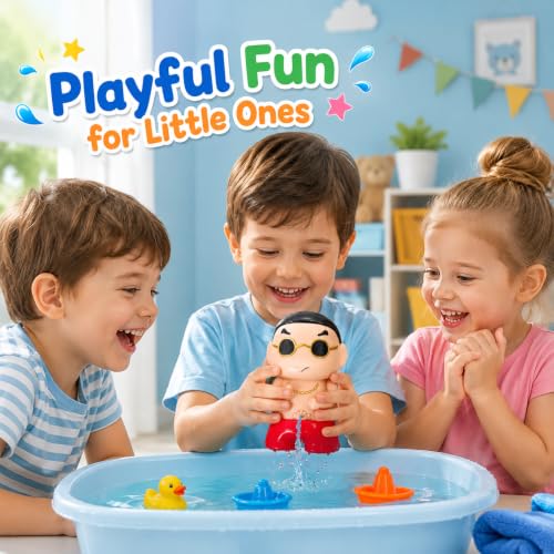 Image of Susu Shin-chan Toy for Kids & Adults Refillable Interactive Squeeze Water Sprayer Funny Peeing Boy Desk Toy Car Dashboard Showpiece Birthday Return Gift 11 cm