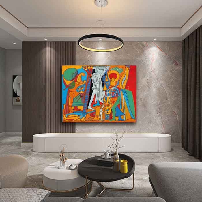 Amazon.co.jp: パブロ・ピカソ アートポスターフレーム 油絵画
