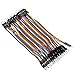 Baxnore 3 pcs Colorful 10 cm Breadboard Jumper Wires, Copper Long Header Jumper Wire, Portable Breadboard Prototyping Wires for Industrial Connector