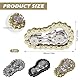 Sxutop 3 Stück Metall Kette Getriebe Fidget Spinner, Kinetische Kette Fidget Spielzeug zum Stressabbau Anti Stress ADHS Sprocket Spielzeug mit Glatten Lagern für Erwachsene Stress Relief