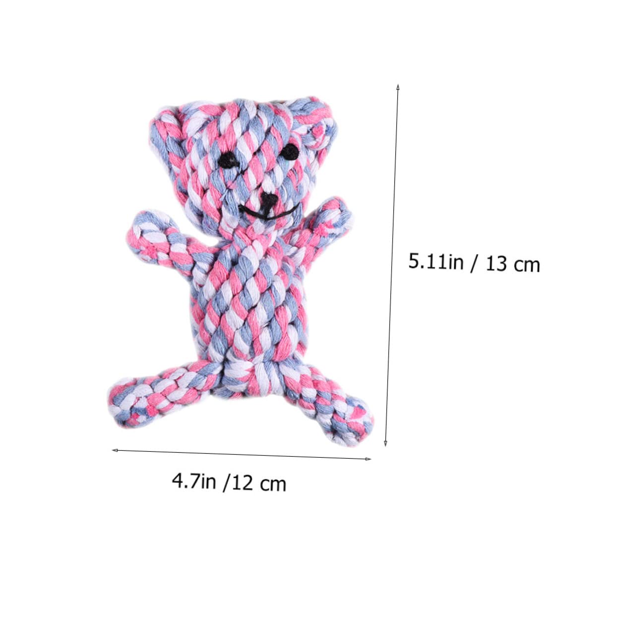 Parliky 2Pcs Durable Dog Chew Rope Interactive Puppy Training for Handwoven Dog Teasing for Tugging Fetching