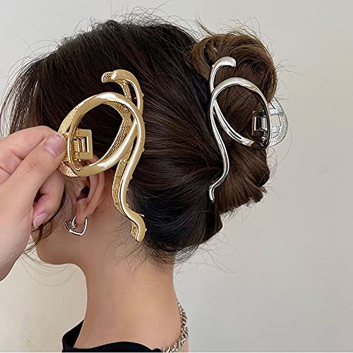 SPDD Clipes de garra de cabelo de metal vintage clipes de cabelo grandes para mulheres geométrico gr
