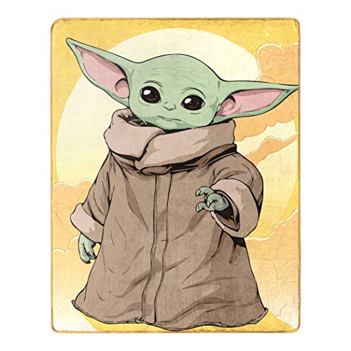 Star Wars Baby Yoda Sun Child Silky Soft Throw Blanket