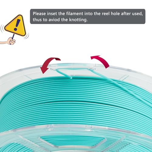 Image of iSANMATE Rapid Matte PLA 3D Printer Filament, Turquoise Blue PLA Filament 1.75mm Designed for High Speed 30-600mm /s, Fast Printing Speed PLA, Turquoise 1kg Spool (2.2lbs)