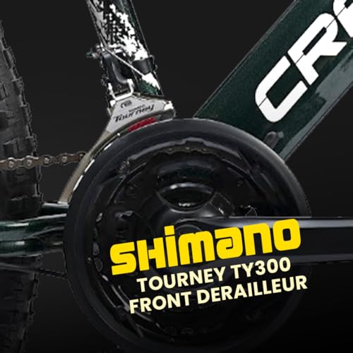 Image of CRADIAC Terminator | 21 Gear Shimano Gear | Jak 7 Disk Brakes | 27.5T Mountain Bike | Double Crown Front Suspension | Dual DISC | Stunt Cycle |Dual Tone Paintjob | Stunt Cycle (British Racing Green) |