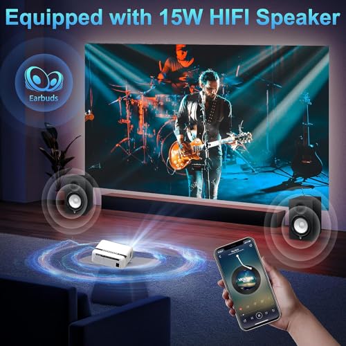 Image of TOPTRO MegaPix Projector for Home 4K Support, Native Full HD Projector 7000 Lumen 6D Keystone Android WiFi Bluetooth YouTube Netflix Primevideo Hotstar & Other Apps Portable Projector 200inch Screen