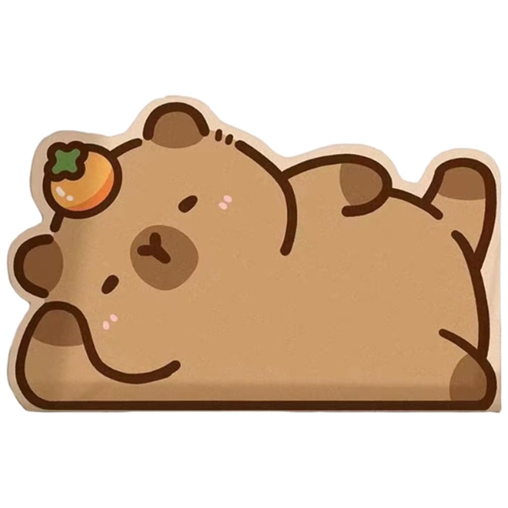 Tapis de salon super absorbant capybara pour égayer votre intérieur