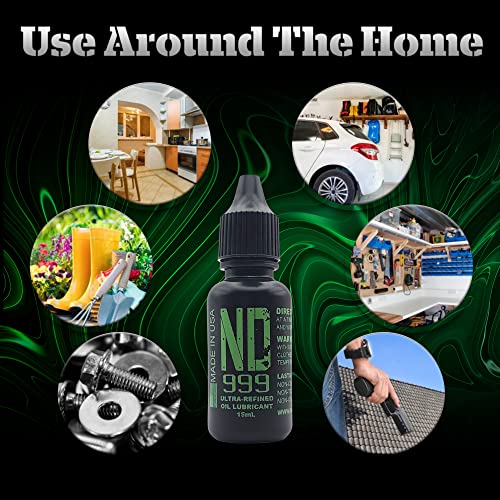 Never Dry Nd999 - Ultra-Refined Precision Oil Lubricant For All Guns - Cleans Lubricates Destroys Carbon- American Made Shooting Lube Travel Size(15Ml) #TOP4