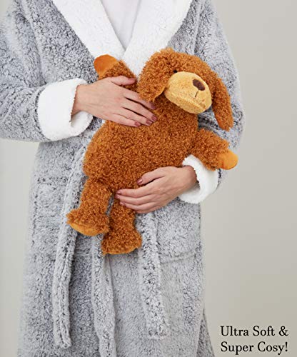 CityComfort Warmwaterfles met schattige en pluizige hoes, 1ltr warmwaterzak, kerstkousvullers voor kinderen, vrouwen en… - Image 5