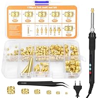 CIOXSOIO 138 Piezas Kit Insertos Roscados, 900W Soldador Estaño
