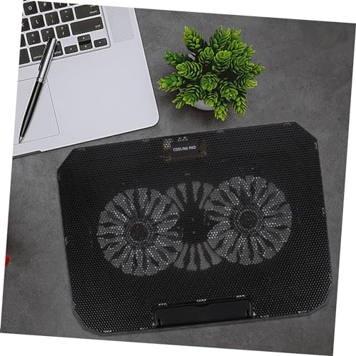 Base para portátil con ventiladores USB 14-15.6 pulgadas negra miniatura 7