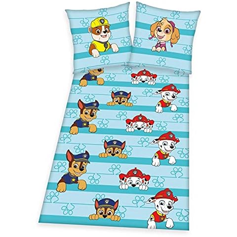PAW Patrol Helfer auf Vier Pfoten Kuschel-Bettwäsche-Set 135x200 Feinbiber Herding Cover