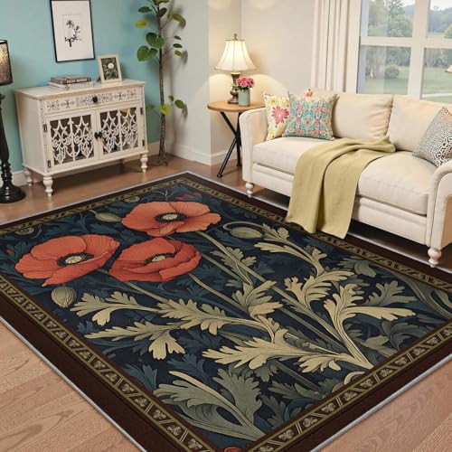 Whimsigoth Decor Rugs 90x150cm ���r���O���[�� �_�[�N �{�^�j�J�� �}�L�V�}���X�g ���b�h�t�����[�J�[�y�b�g ���[�f�B �t���[�������w �A�[���E�k�[���H�[�X�^�C�� ���[�p�C�� �����O �Q�� ���֗p �I�t�B�X