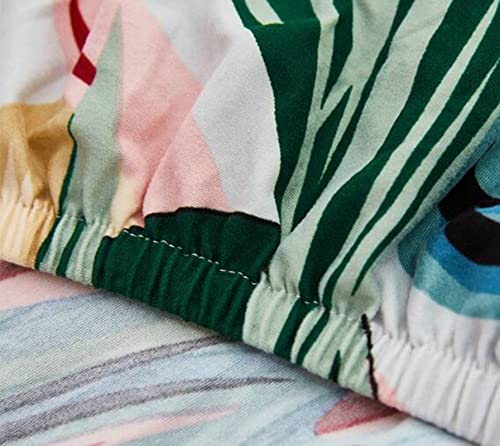 Funda de sofá antideslizante con rayas de espuma KnSam protectora amarilla 5