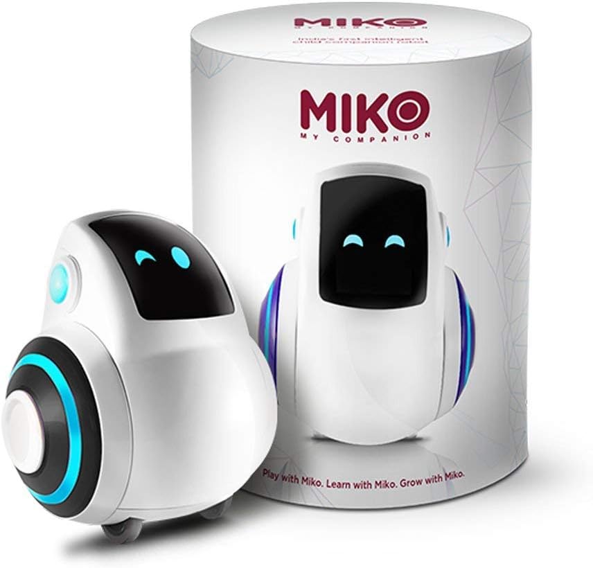 Emotix Miko India's First Companion Smartphone Enabled Robot, Chatty Little Genius with Games, Parental Dashboard (Space Black)