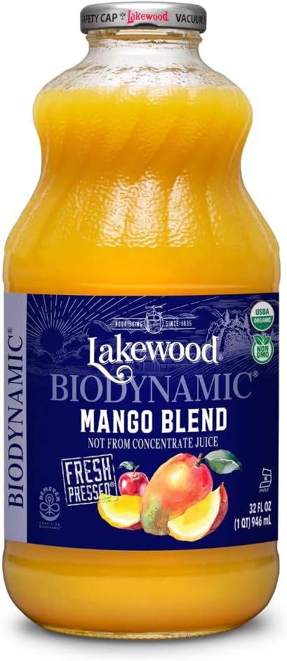 Lakewood Organic Biodynamic Mango Nectar, 32 FZ