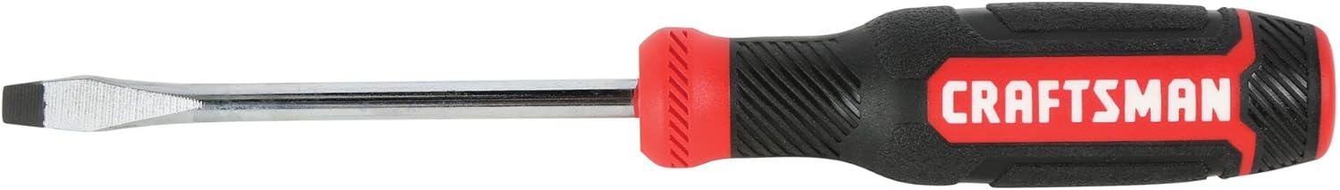 CRAFTSMAN Screwdriver, Slotted, Bi-Material, 1/4 X 4 Inch (CMHT65059N)