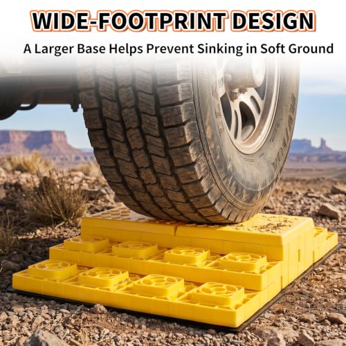 Image of OULEME 8PK RV Leveling Blocks, 17 inchx8.5 inchx1 inch Stackable Camper Trailer Leveler