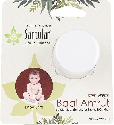 Santulan Ayurveda, Baal Amrut-4GM Each, (Pack Of 1), Enriched With Suvarna Varkha And Saffron and get Golden Oldie Herbs®,...