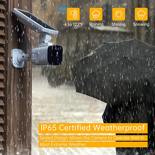 4Mp Solar Security Camera Wireless Outdoor, Battery Powered Cameras System For Home Security With Base Station & 4 Cameras, Integrated Solar Panel, Forever Power, Pir Motion Detection, 2-Way Talk #TOP4